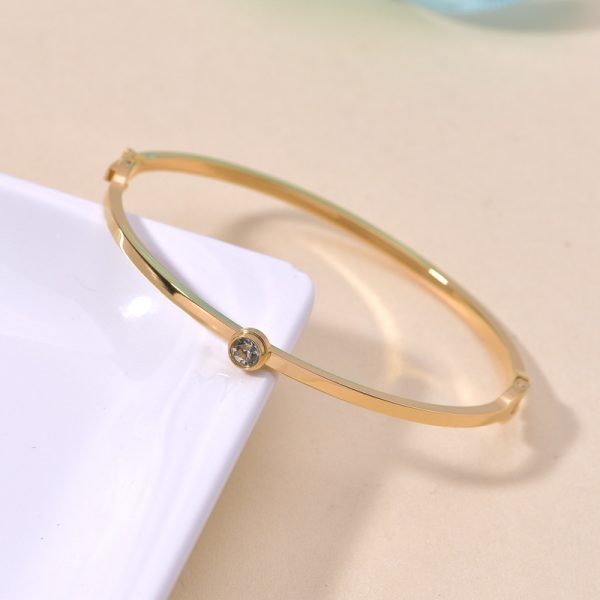 23375752847_1493658876.jpg Stainless Steel Single Stone Bangle 633776515247