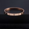 23449617878_1493658876.jpg Stainless Steel Clover Bangle 642220562373