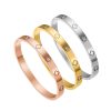 23449632486_1493658876.jpg Stainless Steel Clover Bangle 642220562373