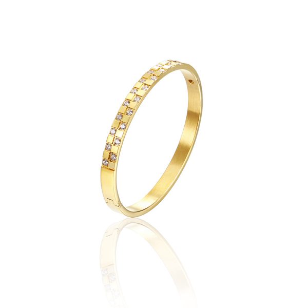 23507771353_1493658876.jpg Stainless Steel Rhinestone Bangle 632888020310