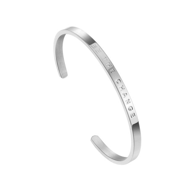Stainless Steel Engraved Open Bangle 564299179065
