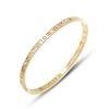 8956684248_1493658876.jpg Stainless Steel Roman Numeral Rhinestone Bangle 570996211420