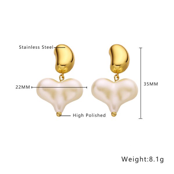 O1CN0100GJES25wjUunxXeq_3529117591-0-cib.jpg Stainless Steel Teardrop Heart Earrings 804153333579