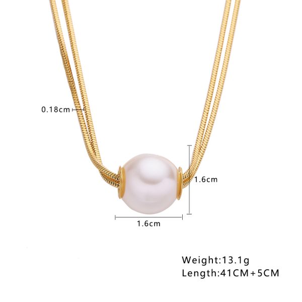 O1CN0102iM4V25wjUX1iCx7_3529117591-0-cib.jpg Stainless Steel Pearl Necklace 794374624236
