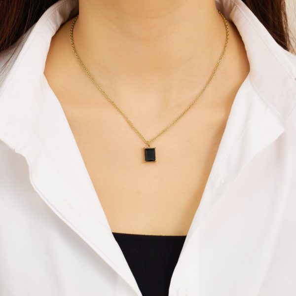 O1CN01030Oio25wjROzN7hz_3529117591-0-cib.jpg Stainless Steel Zirconia Double Layer Necklace 754852880311