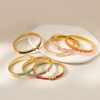 O1CN010GUcfP25wjfsPx8yq_3529117591-0-cib.jpg Stainless Steel Enamel H Bangle 1049345610412