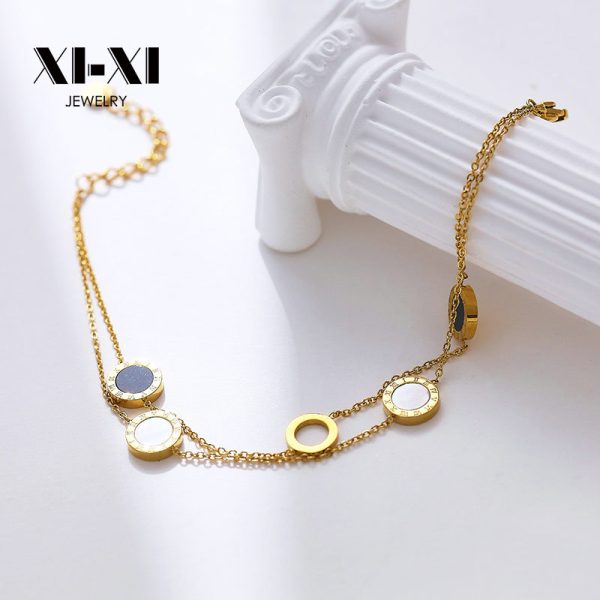 O1CN010LzIjv25wjbkMFWxf_3529117591-0-cib.jpg Stainless Steel Coin Layered Bracelet 757233932704