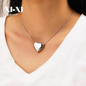 Stainless Steel Heart Necklace 824407432842