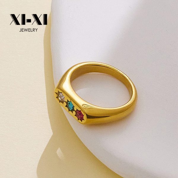O1CN010haIn625wjbr43oSh_3529117591-0-cib.jpg Stainless Steel Wide Zirconia Ring 724929102180