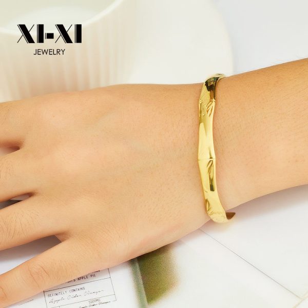 O1CN010sCCSa25wjbjf0DZ4_3529117591-0-cib.jpg Stainless Steel Bamboo Open Bangle 747135353052