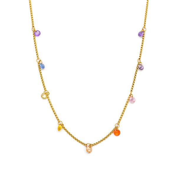 O1CN0111VIE225wjbPcNo9A_3529117591-0-cib.jpg Stainless Steel Glass Teardrop Necklace 944315572598