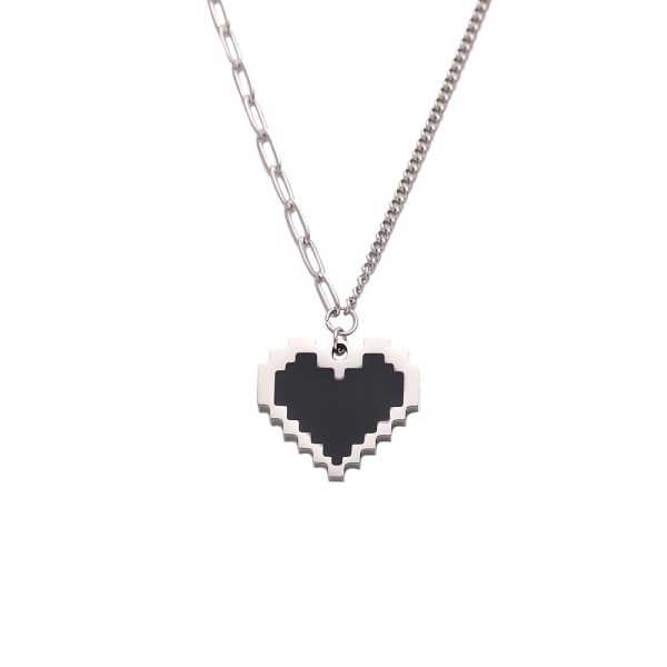 O1CN011774uY25wjVtj7gCC_3529117591-0-cib.jpg Stainless Steel Mosaic Heart Necklace 824431856952