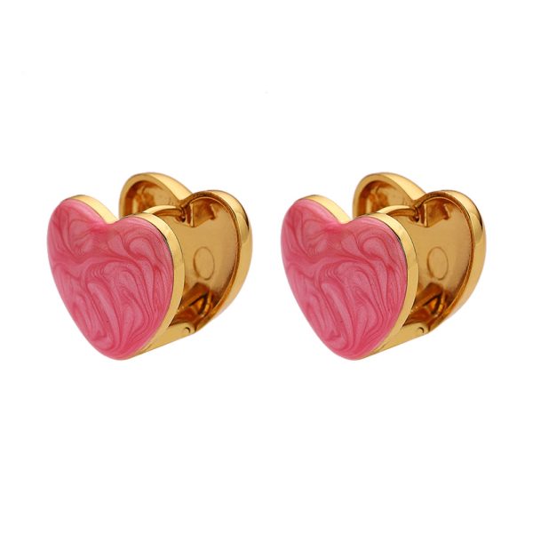 O1CN011XQTV325wjUzDMp31_3529117591-0-cib.jpg Stainless Steel Enamel Heart Earrings 803223411030