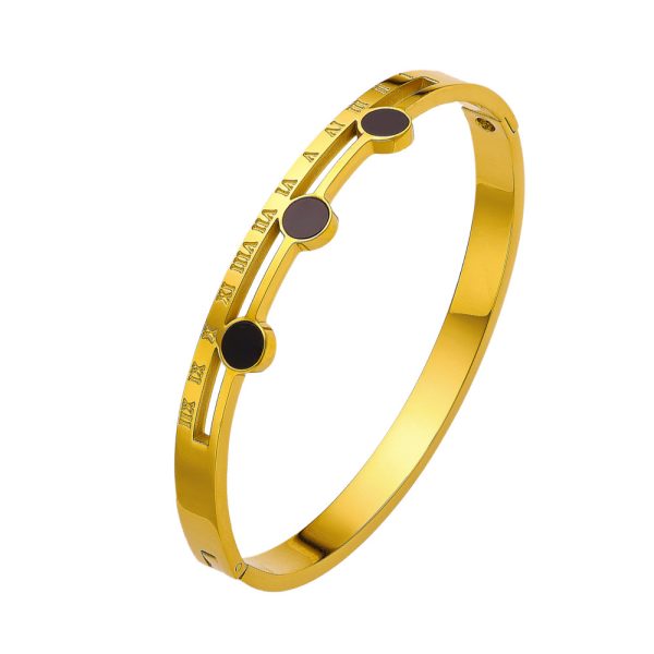 O1CN011dB3lI25wjUnkMcNA_3529117591-0-cib.jpg Stainless Steel Roman Numeral Bangle 800783238156