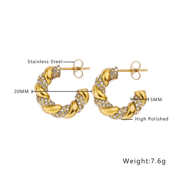 O1CN011p7bJG25wjSByzy7l_3529117591-0-cib.jpg Stainless Steel Curved Zirconia Earrings 764653590602