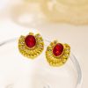 O1CN011udSTq25wjRe2Yges_3529117591-0-cib.jpg Stainless Steel Clover Shell Earrings 756940769071