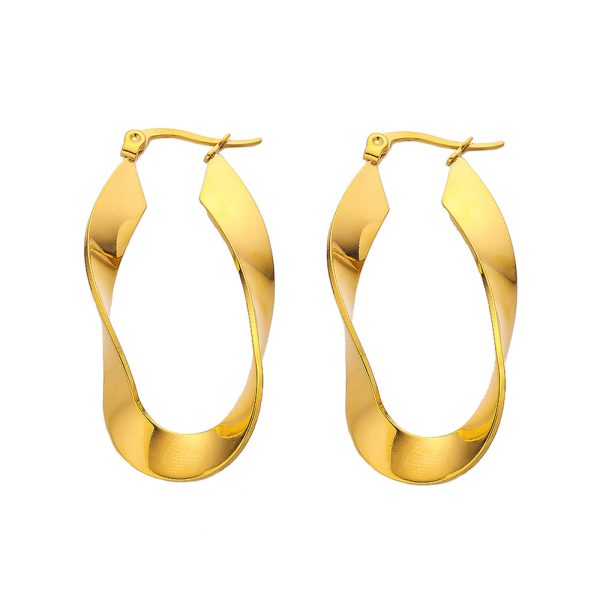 O1CN012Baelp25wjTKhKzND_3529117591-0-cib.jpg Stainless Steel Wavy Hoop Earrings 775451833636
