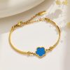 O1CN012RVocr25wjYwHmMH5_3529117591-0-cib.jpg Stainless Steel Lucky Flower Bracelet 874886563455