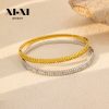 O1CN012WdgY625wjcKiLG4U_3529117591-0-cib.jpg Stainless Steel Striped Zirconia Bangle 965176924439