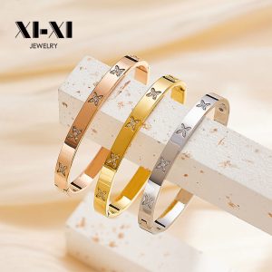 Stainless Steel Zirconia Bangle 724029400644