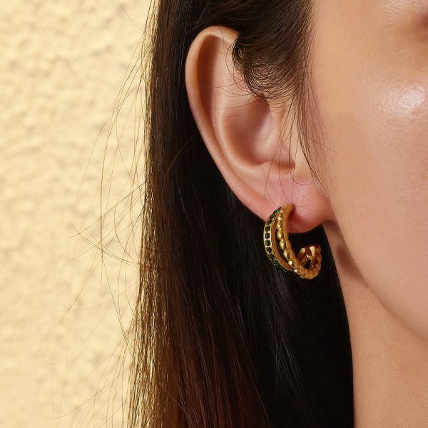 O1CN012ZcIvr25wjSOa9QsJ_3529117591-0-cib.jpg Stainless Steel Curved Zirconia Earrings 764653590602