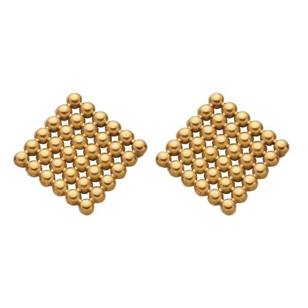 O1CN012zCL1K25wjYsGvZfv_3529117591-0-cib.jpg Stainless Steel Woven Stud Earrings 872379028730