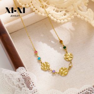 Stainless Steel Zirconia Necklace 765263703462