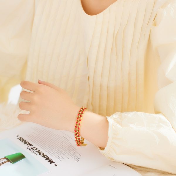O1CN0133ngJw25wjNxOf1Te_3529117591-0-cib.jpg Stainless Steel Enamel Cuban Bracelet 725455271439