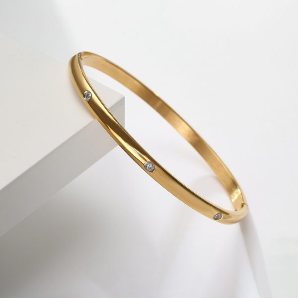 O1CN0138CmO825wjR0ALhxN_3529117591-0-cib.jpg Stainless Steel Rhinestone Bangle 750498183238