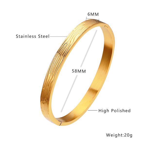 O1CN013BHJKa25wjbqj0Fb9_3529117591-0-cib.jpg Stainless Steel Hammered Bangle 741961586818