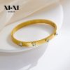 O1CN013TiCHK25wjblrtNqk_3529117591-0-cib.jpg Stainless Steel Evil Eye Rhinestone Bangle 704229133513