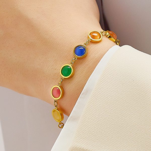 O1CN013VBEXF25wjO6wkYN7_3529117591-0-cib.jpg Stainless Steel Cats Eye Bracelet 725413839213