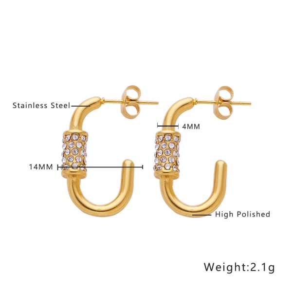 O1CN013aMffp25wjNxqwo0n_3529117591-0-cib-3.jpg Stainless Steel Rhinestone Crescent Earrings 724369464612