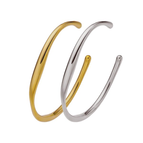 O1CN013dtPrN25wjTdmUFFM_3529117591-0-cib.jpg Stainless Steel Irregular Open Bangle 778420846694
