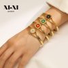 O1CN013l69PV25wjboIcReb_3529117591-0-cib.jpg Stainless Steel Roman Numeral Bangle 778384711609