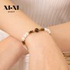 Stainless Steel Tigers Eye Bracelet 919099043115