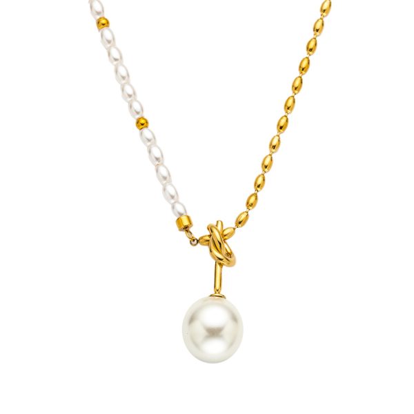 O1CN014Uv08F25wjbI2yAiB_3529117591-0-cib.jpg Stainless Steel Pearl Teardrop Necklace 941040873016