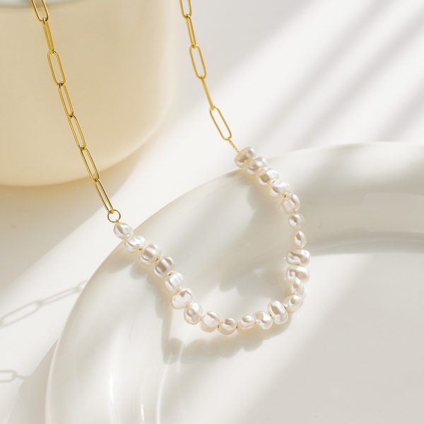 O1CN014VjR4o25wjUUUokon_3529117591-0-cib.jpg Stainless Steel Pearl Necklace 794374624236
