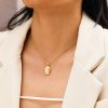 O1CN014bj03F25wjVDk1CfU_3529117591-0-cib.jpg Stainless Steel Cat's Eye Oval Necklace 809855920992