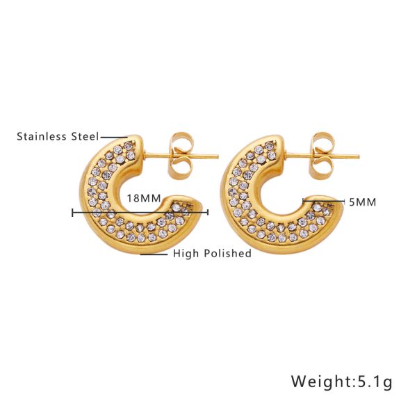 O1CN014kzJXx25wjNmTsclj_3529117591-0-cib-3.jpg Stainless Steel Rhinestone Crescent Earrings 724369464612