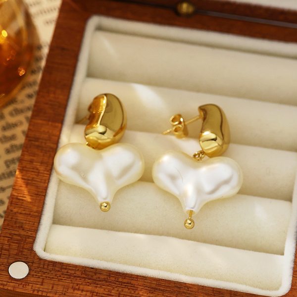 O1CN014rGgoC25wjUwdTrA6_3529117591-0-cib.jpg Stainless Steel Teardrop Heart Earrings 804153333579