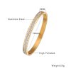 Stainless Steel Pave Bangle 920427128678