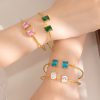 O1CN015NztBY25wjbZEzK2e_3529117591-0-cib.jpg Stainless Steel Square Zirconia Bangle 947315466616