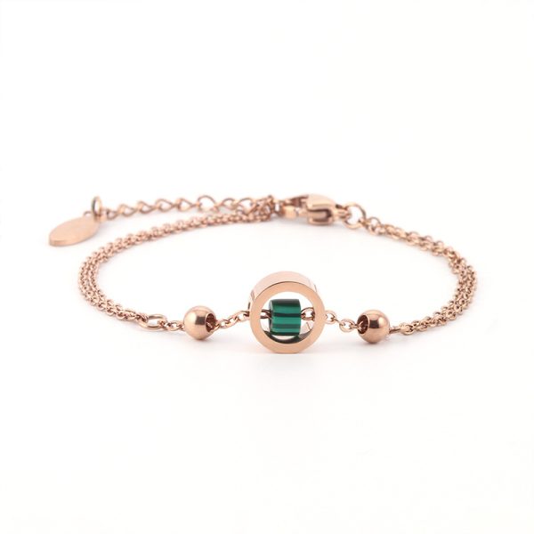 Stainless Steel Malachite Necklace 622722714749