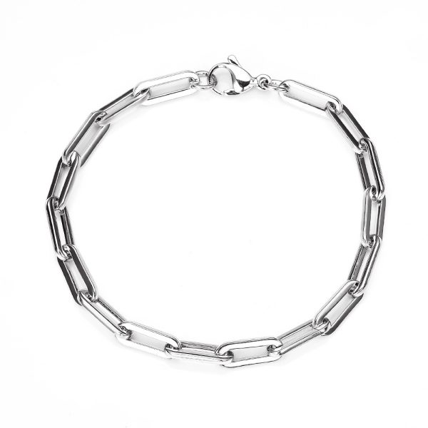 O1CN015du4HR25wjEPNaZjf_3529117591-0-cib.jpg Stainless Steel Paperclip Bracelet 652407207204