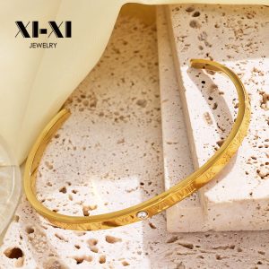 Stainless Steel Open Cuff Bangle 894637794712