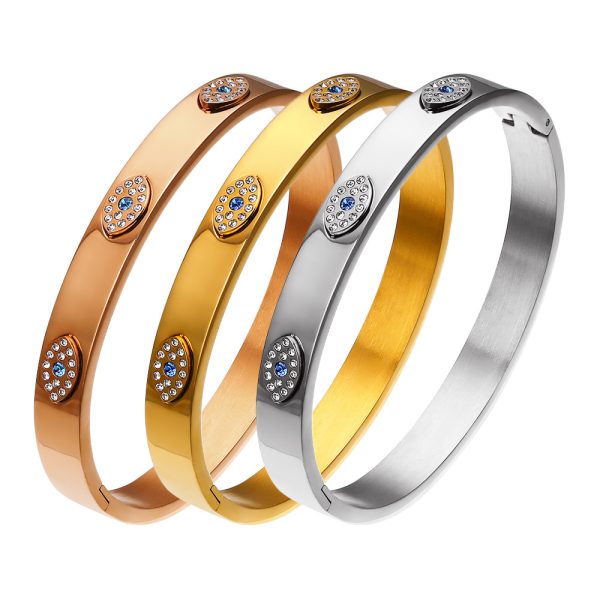 O1CN016Sd9UR25wjH7PEhMR_3529117591-0-cib.jpg Stainless Steel Evil Eye Bangle 668998877776