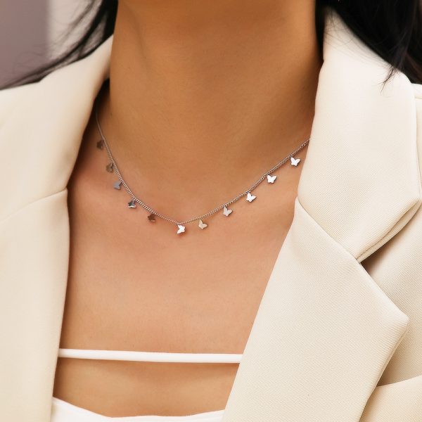 O1CN016pMkJM25wjVVORLzv_3529117591-0-cib.jpg Stainless Steel Butterfly Necklace 815037746391