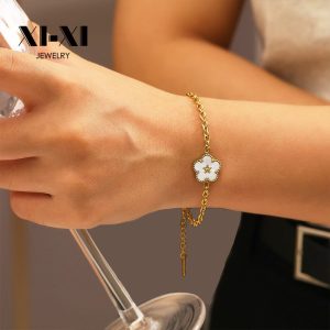 Stainless Steel Shell Flower Bracelet 875286784268