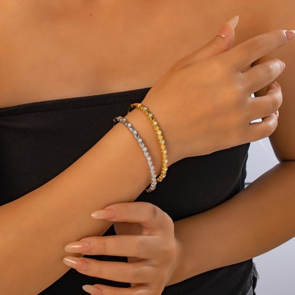 O1CN017dkqVr25wjc7ncqY4_3529117591-0-cib.jpg Stainless Steel Zirconia Heart Bangle 958497159610